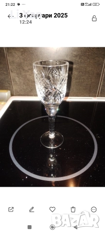Кристални чаши за ракия, снимка 4 - Чаши - 52757050