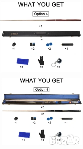 Професионална щека за билярд и снукър AONETIGER 145 см, Ясен, 3/4 + Куфар, снимка 8 - Други спортове - 53205647