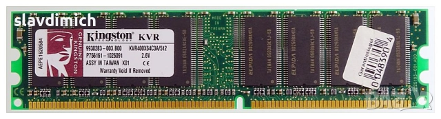 Рам Ram памет за компютър Kingston kvr400x64c3a/512 512MB DDR-400 PC3200 