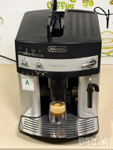 Кафемашина кафе автомат delonghi magnifica с гаранция, снимка 3 - Кафемашини - 53753130