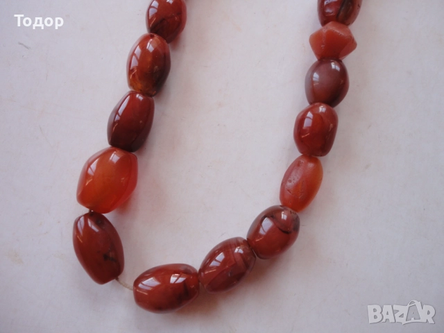 Колие гердан от корнеол , снимка 5 - Колиета, медальони, синджири - 52849641