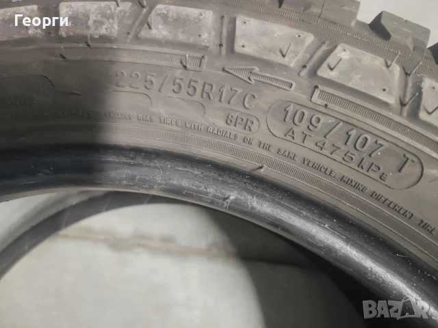 2бр.всесезонни гуми 225/55/17C Michelin, снимка 5 - Гуми и джанти - 52604723