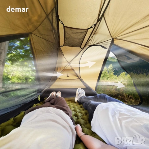 Палатка Night Cat за 1 човек, ултралека: Палатка за 1 човек, водоустойчива, снимка 5 - Палатки - 53425498