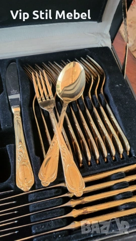Прибори за хранене Solingen 24k позлата , снимка 4 - Прибори за хранене, готвене и сервиране - 53364605