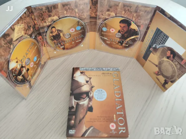 Gladiator Extended Special Edition Гладиатор DVD филм Дивиди без български субтитри Регион 2, снимка 5 - DVD филми - 47342712