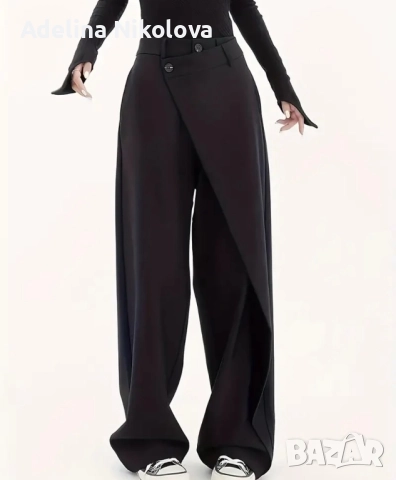 Дамски панталон с прехлупване