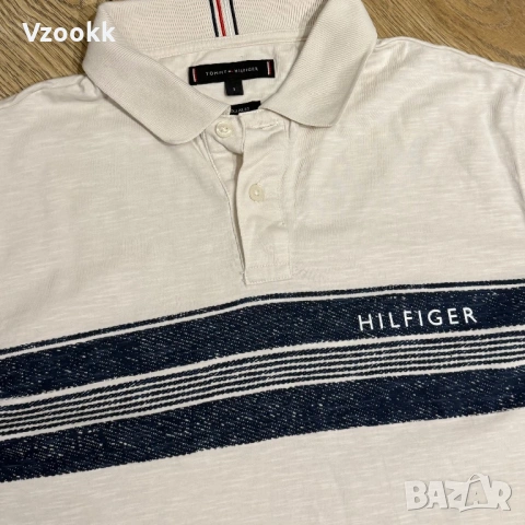 Мъжка тениска с яка Tommy Hilfiger | S размер, снимка 3 - Тениски - 53712684