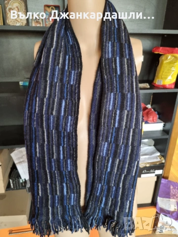 Вълнен шал райе, снимка 2 - Шалове - 53724161
