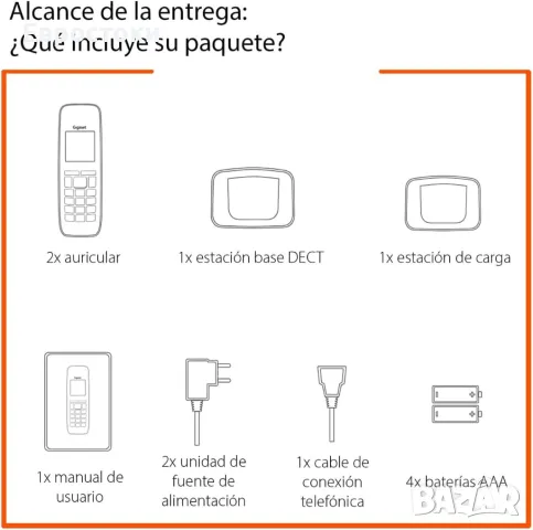 Безжичен телефон Gigaset A270 Duo, снимка 5 - Стационарни телефони и факсове - 49708109