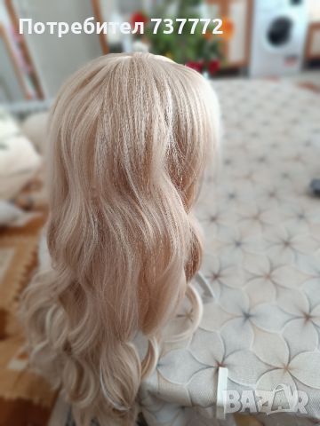 Много красива светло руса перука , снимка 4 - Аксесоари за коса - 45334959