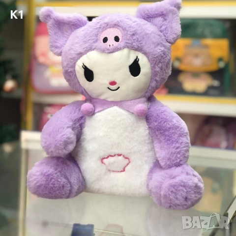 Интерактивна плюшена играчка Дишаща и Музикална Куроми 30см Kuromi, снимка 4 - Плюшени играчки - 52581273