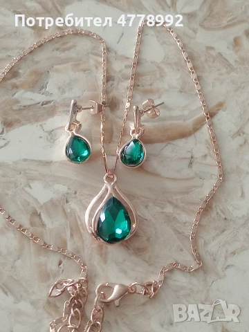 колиета с обеци, снимка 6 - Бижутерийни комплекти - 54037897