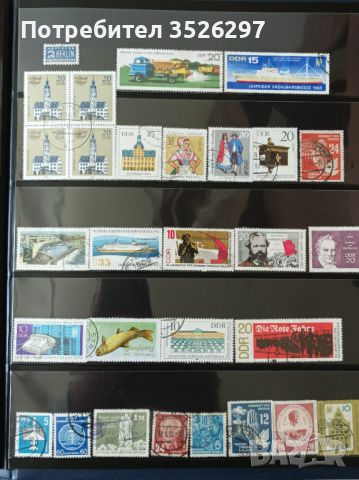 Колекция от 100 пощенски марки от бившата ГДР, снимка 3 - Филателия - 45492537