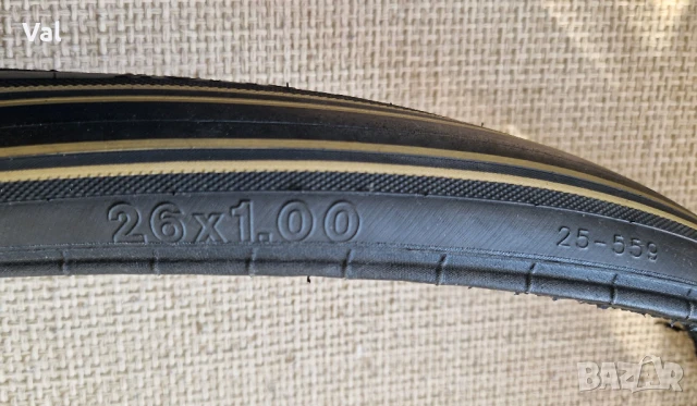 Нова сгъваема шосейна гума Hutchinson Elite Gold Тop Slick – 26 x 1”  (25х559) , снимка 8 - Велосипеди - 50404867