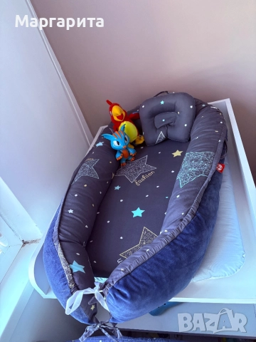 Бебешко гнездо, преносимо, двулицево,85/59/13 см