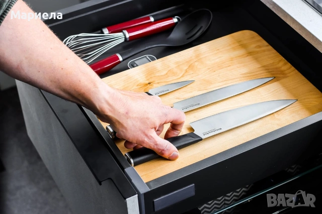 KitchenAid Комплект японски ножове от високовъглеродна японска стомана, снимка 4 - Прибори за хранене, готвене и сервиране - 53030521