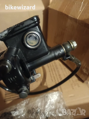 Trkimal предна хидравлична спирачка с накладки за  ATV / мотор 50cc до 125cc НОВА ЧЕТЕТЕ ОПИСАНИЕТО, снимка 7 - Части - 53639767