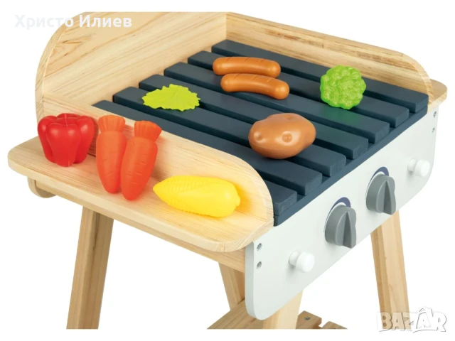 Детско дървено барбекю за игра Грил, снимка 3 - Други - 50907382