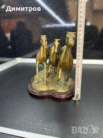 Бронзова композиция пластика , снимка 3 - Антикварни и старинни предмети - 48035219