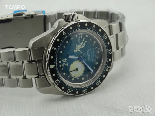 ВОСТОК АМФИБИЯ АВТОМАТИЧЕН ref: 14038Б - “КОСМОДАЙВЕР” - “LUNA DUDE” 1 - 24 ЧАСА - ЛИМИТИРАН 2000 бр, снимка 6 - Мъжки - 51304499