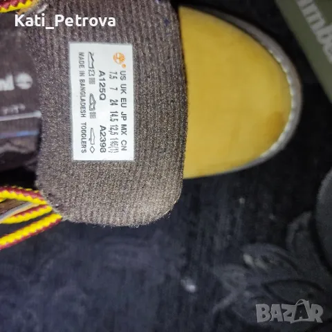 Детски/бебшки oбувки Timberland

, снимка 5 - Детски боти и ботуши - 47108573