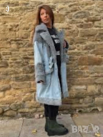 Дамско дънково яке с подплата , снимка 3 - Якета - 53571297