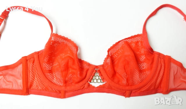 PRIMARK 75B качествен червен сутиен с меки чашки, снимка 11 - Бельо - 51968647
