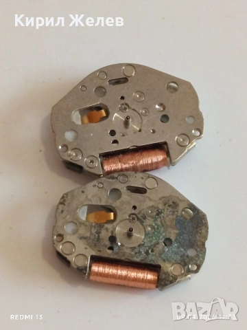 Лот 9 броя механизми за кварцови часовници стари за части КОЛЕКЦИЯ 43605, снимка 2 - Антикварни и старинни предмети - 54144263