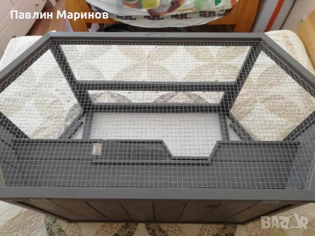 Клетка Кафез Къща Дом PawHut за Хамстери Джербили Мишки Малки Животни Гризачи Домашни Любимци 3 Нива, снимка 6 - Хамстери - 53841413