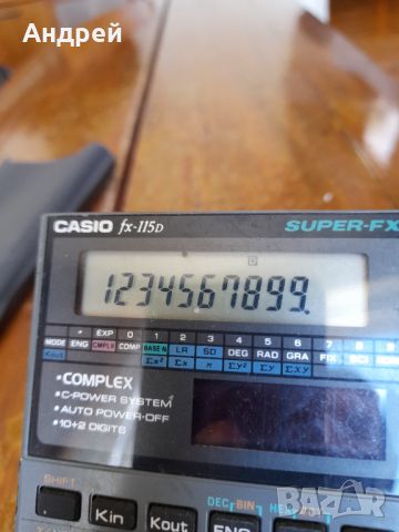 Стар калкулатор Casio FX-115D, снимка 6 - Други ценни предмети - 45305161