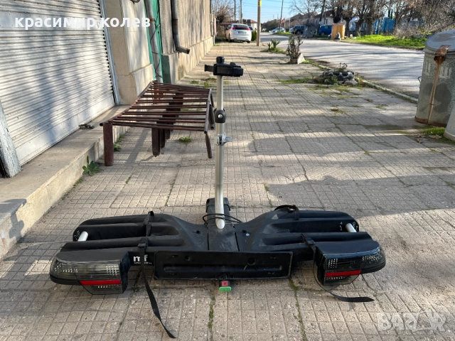 немски сгъваем багажник за теглич за два велосипеда, снимка 7 - Аксесоари за велосипеди - 52809015