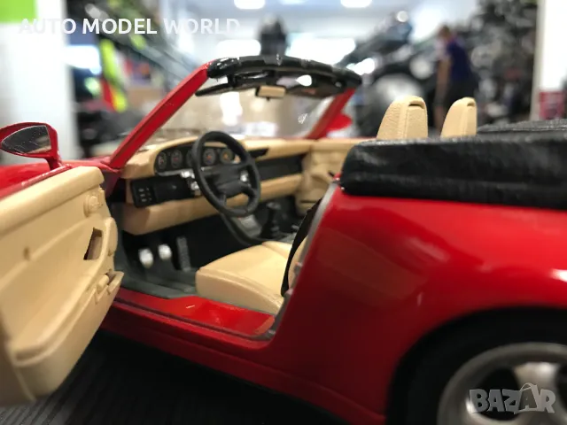 Метална колекционерска количка PORSCHE 993 CABRIOLET 1991г. 1:18 НОВА, снимка 6 - Колекции - 47185522