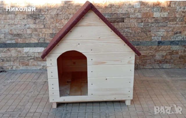 Голяма къща за котки и кучета с веранда за семейство котки кученца кучешка колиба от дърво за коте , снимка 7 - За кучета - 52238525