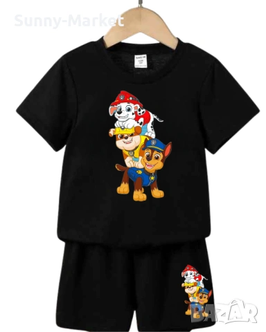 ПЕС ПАТРУЛ Детски екипи комплекти тениска и къси гащи + ИМЕ, снимка 3 - Детски комплекти - 53759867
