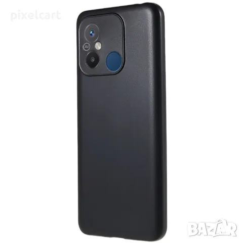 Силиконов калъф Soft Matte за Xiaomi Redmi 12C, черен, снимка 1 - Калъфи, кейсове - 47983335