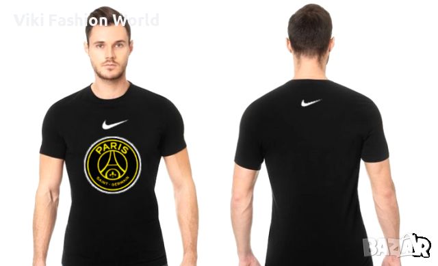 ПСЖ тениска , PSG FC Nike тениски черни, снимка 1 - Спортни дрехи, екипи - 45581826
