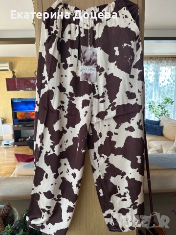 Сет сатен-панталон и топ