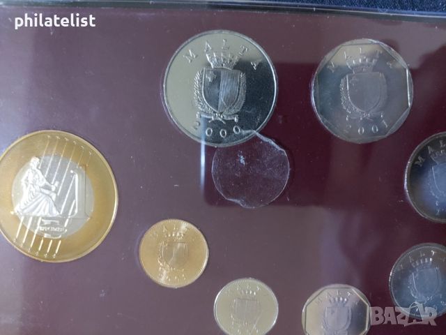 Малта 1998-2002 - Комплектен сет от 7 монети + медал, снимка 3 - Нумизматика и бонистика - 46432033