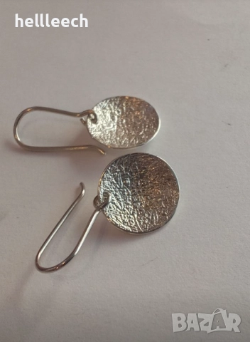 Сребърни обеци, снимка 2 - Обеци - 52863113