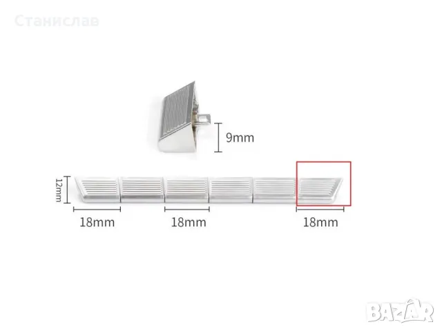Mercedes S-Class W221 Бутон за заден климатик, снимка 2 - Части - 50221219