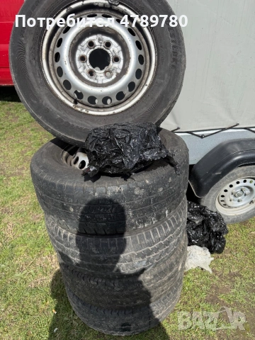 Гуми с джанти за бус 5 броя , снимка 3 - Гуми и джанти - 54115919