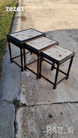 Масички с плочки-3бр, снимка 2 - Маси - 53254103