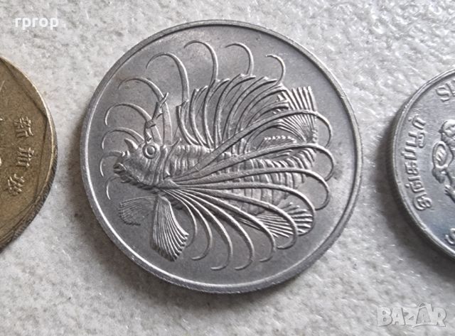 Монети. Сингапур. 5,  10 , 20, 50 цента и 1 долар. 5 бройки., снимка 8 - Нумизматика и бонистика - 46269472