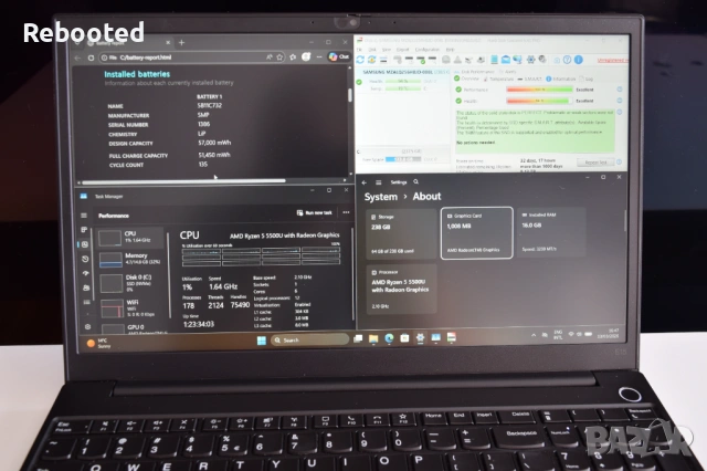 Lenovo ThinkPad E15 Gen 3 – Ryzen 5 / 16GB , снимка 2 - Лаптопи за работа - 53828209