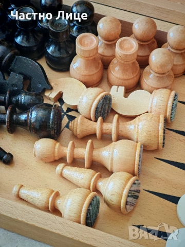 Голяма Нова Качествена Шах Табла с Кокалени Зарчета, снимка 5 - Шах и табла - 53750785