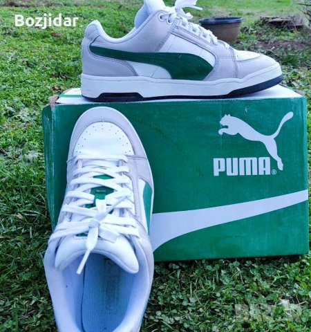 Маратонки PUMA, бяло-зелени.