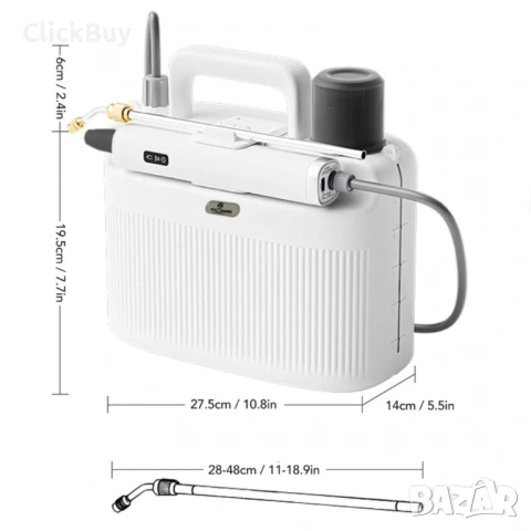 Електрическа градинска пръскачка с батерия 2200 Mah, налягане, 5L, снимка 14 - Напояване - 54122961