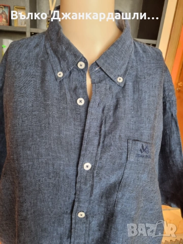 Мъжка ленена риза Jean Paul, размер L, снимка 2 - Ризи - 53151108