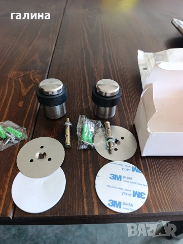 Стопери за врата от неръждаема стомана – комплект, снимка 5 - Други - 53839115