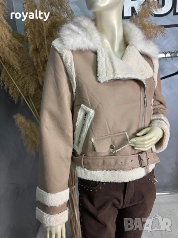 🧥 Дамско яке с каракул 💫, снимка 5 - Якета - 52186984